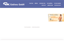 Tablet Screenshot of gablenz-gmbh.de